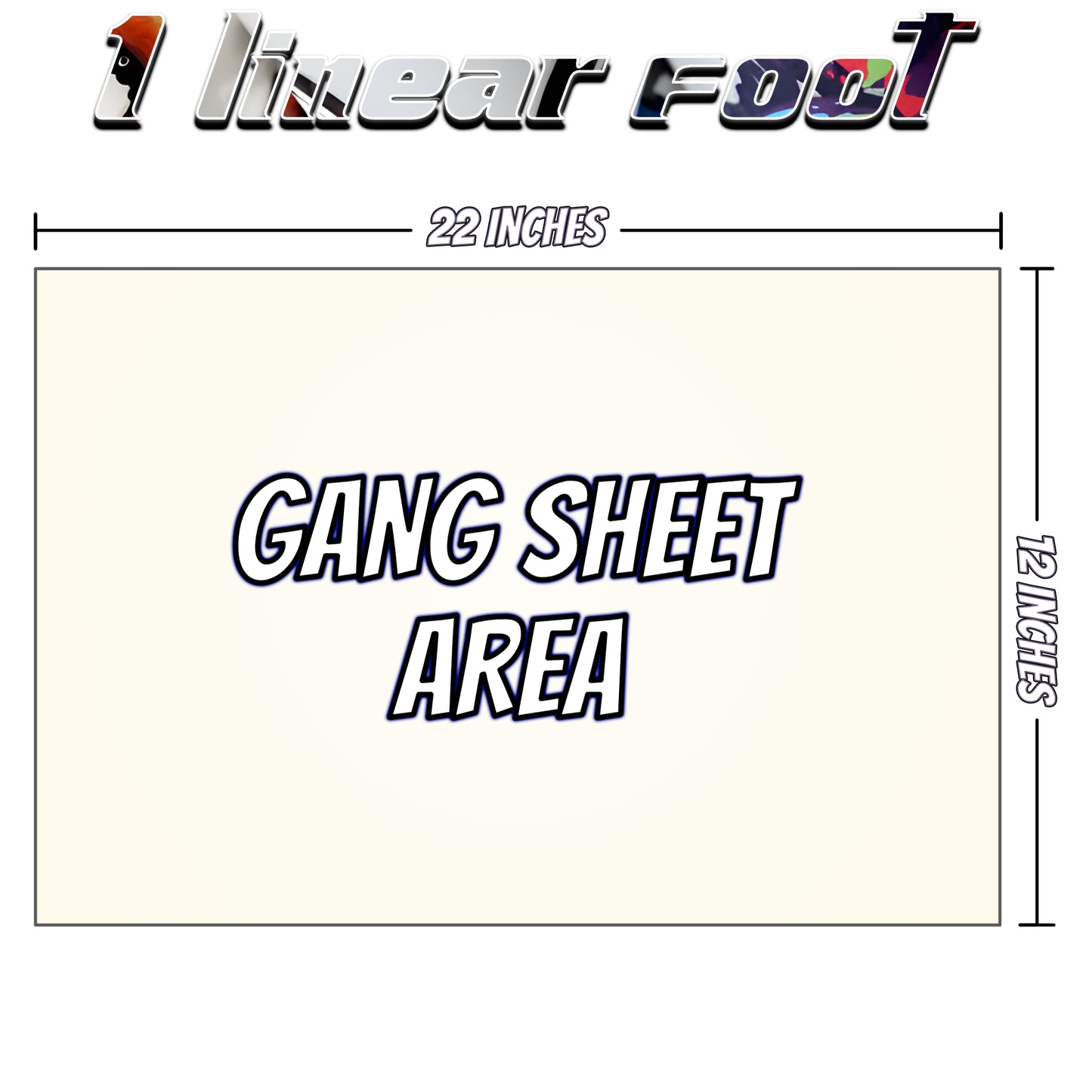 TWZ DTF transfers gang sheet area sizing